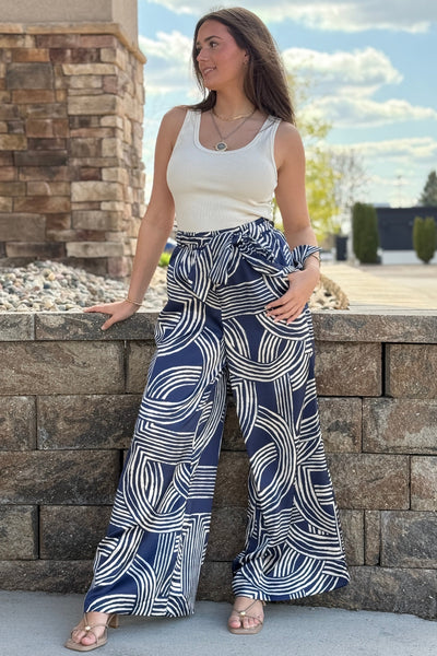Bianca Graphic Print Pants