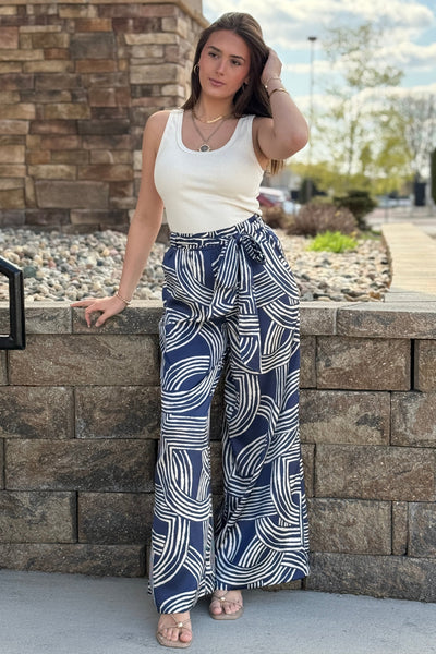 Bianca Graphic Print Pants