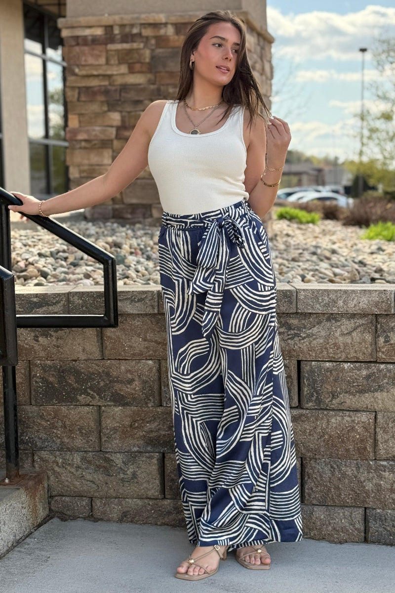 Bianca Graphic Print Pants