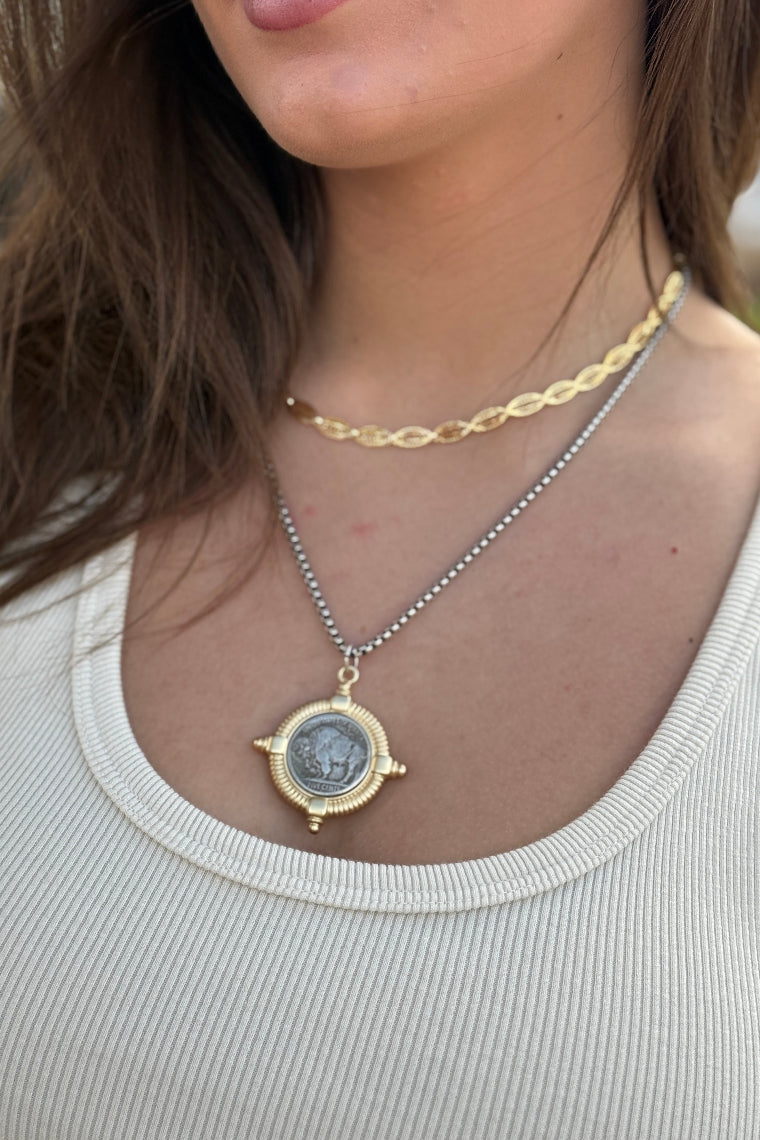 Buffalo Coin Pendant