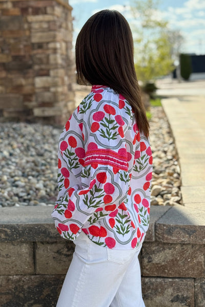 Juno Block Print Button Down