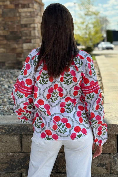 Juno Block Print Button Down
