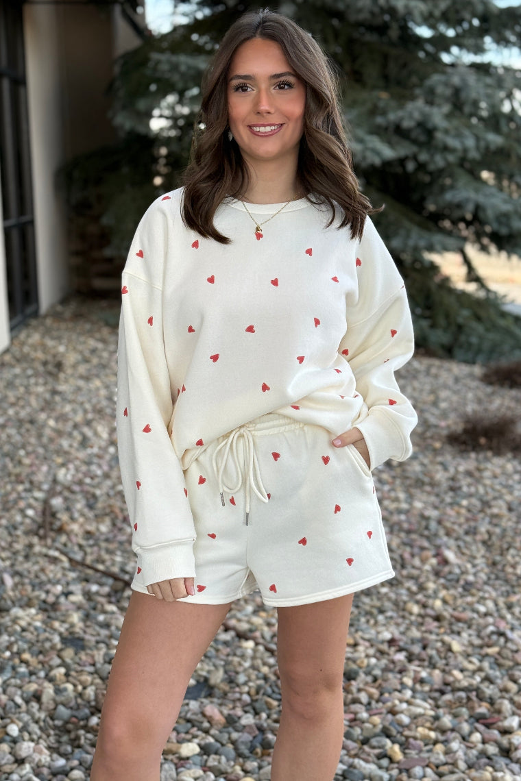 Feel The Love Fleece Sweatshirt