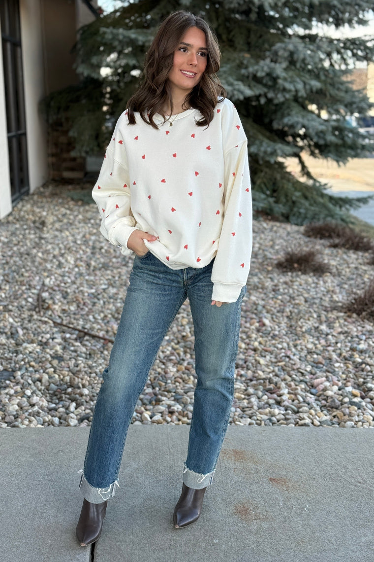 Feel The Love Fleece Sweatshirt