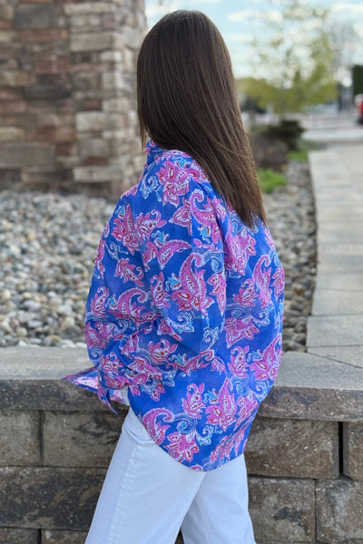 Remi Block Print Button Down