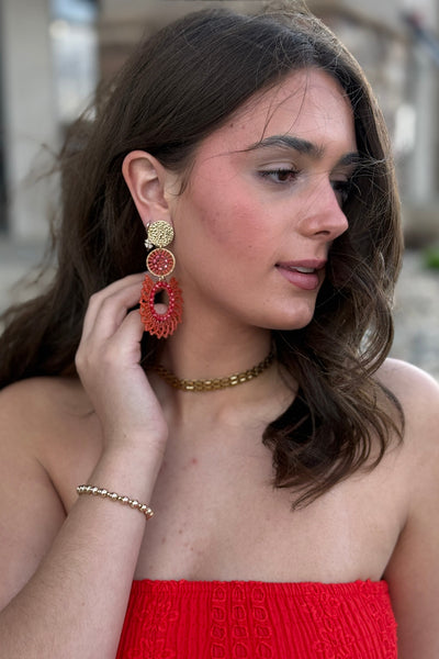 Poppy Eyelet Tube Dress