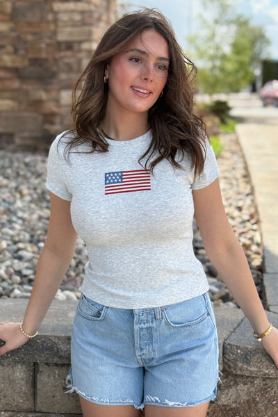 Stars & Stripes Baby Doll Tee