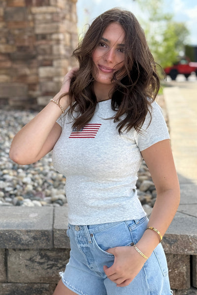 Stars & Stripes Baby Doll Tee