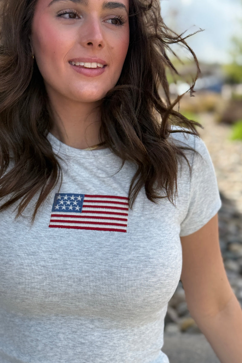 Stars & Stripes Baby Doll Tee
