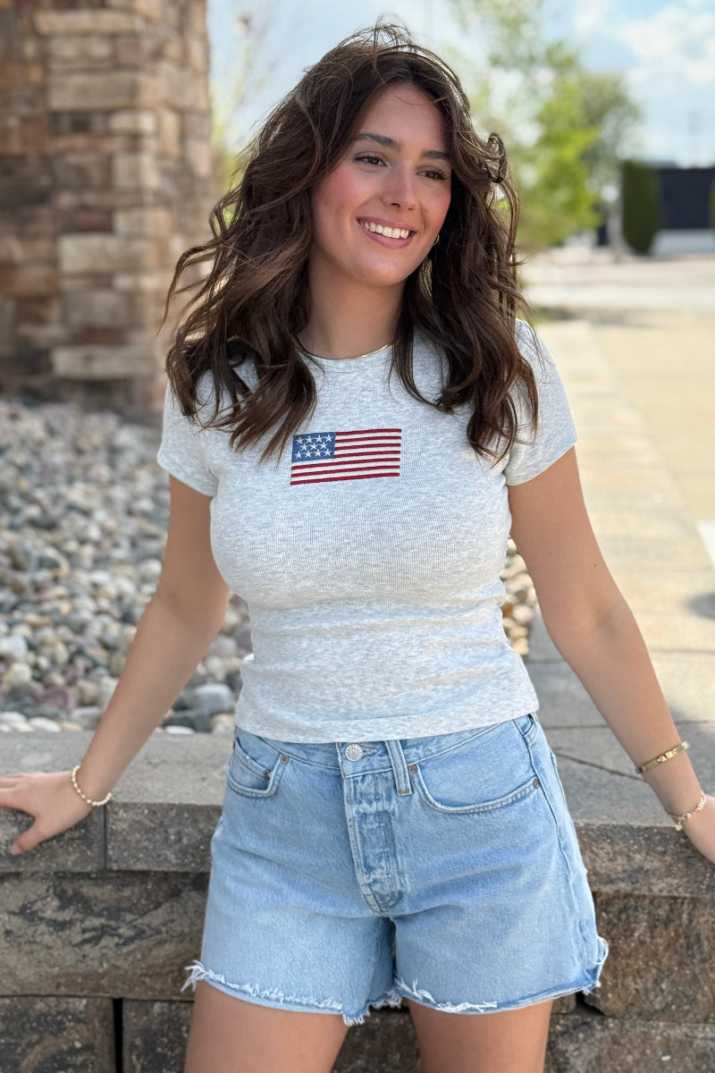 Stars & Stripes Baby Doll Tee
