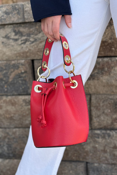 .Etta Leather Bucket Bag