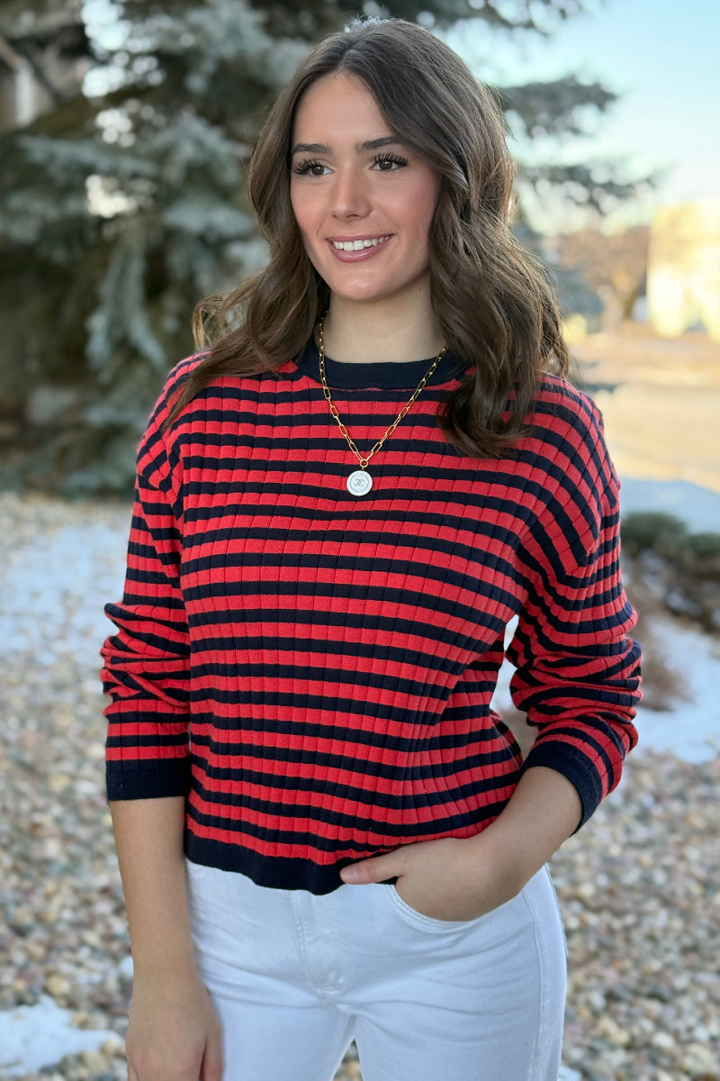 Emily Striped Crew