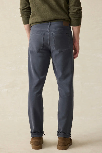 .Faherty Stretch Terry 5-Pocket Pants, Navy