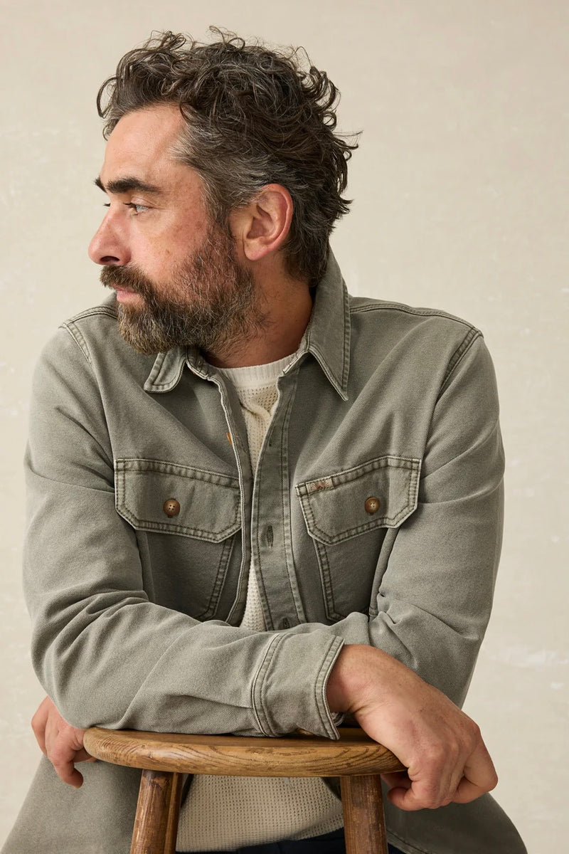 .Faherty Sunwashed CPO Shirt Jacket