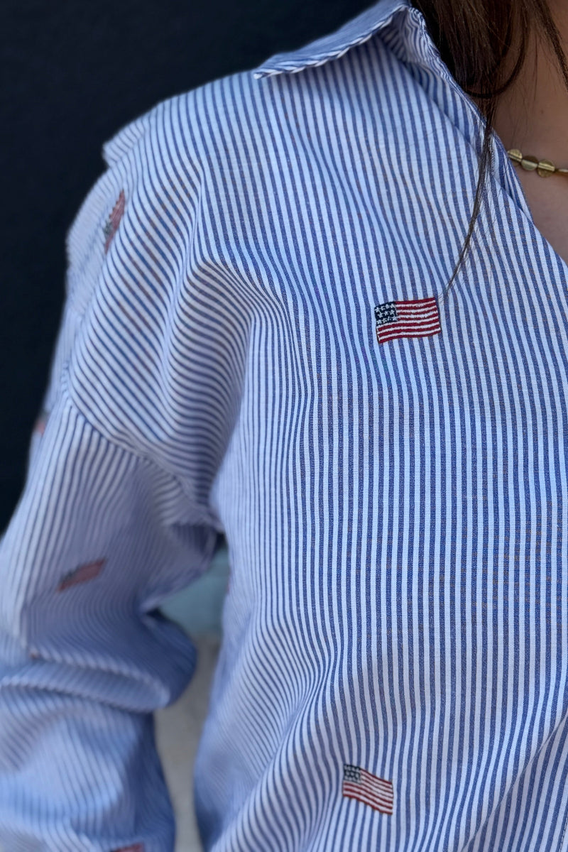 Old Glory Striped Button Down
