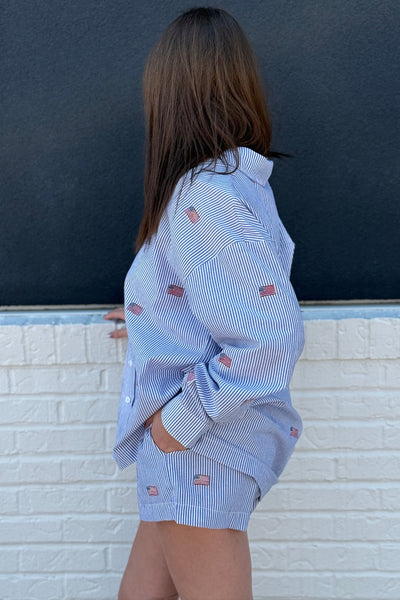 Old Glory Striped Button Down