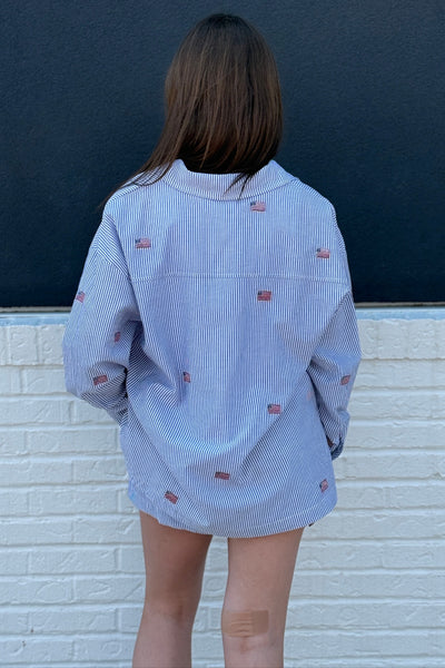 Old Glory Striped Button Down