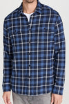 .Faherty Legend Sweater Shirt, Blue Winds Plaid