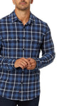 .Faherty Legend Sweater Shirt, Blue Winds Plaid