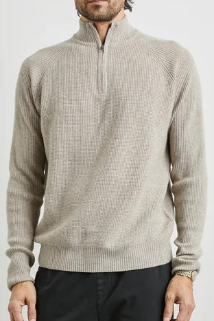 .Rails Stark 1/4 Zip Sweater, Oat Melange