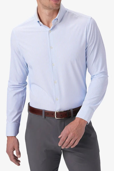 .Mizzen & Main Leeward Dress Shirt, Banker Stripe