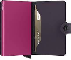 Secrid Miniwallet Matte, Dk Purple-Fuchsia