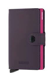 Secrid Miniwallet Matte, Dk Purple-Fuchsia