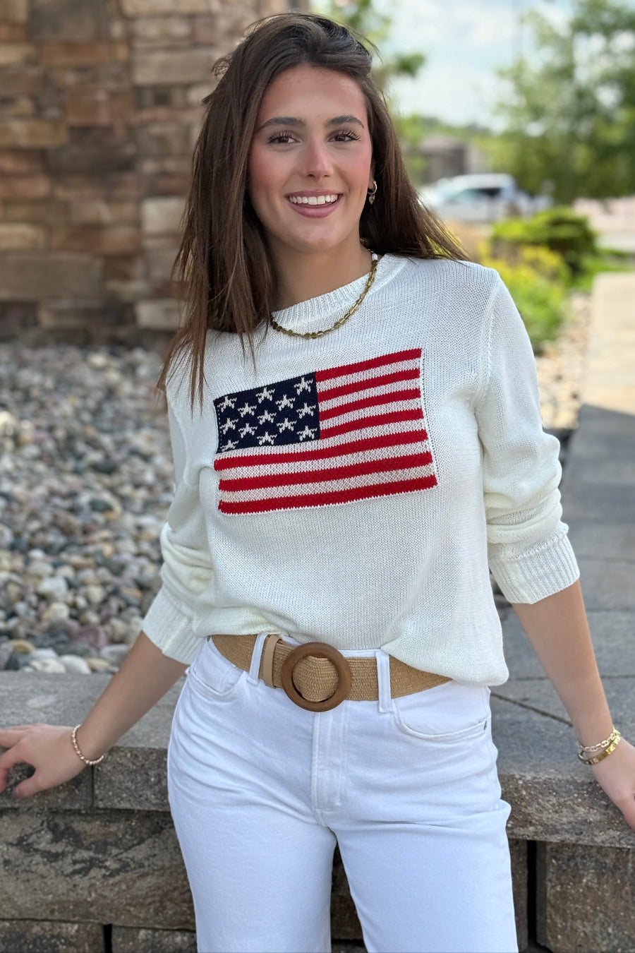 .Proud To Be American Crew Sweater