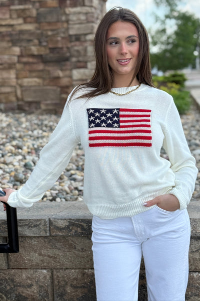 Proud To Be American Crew Sweater