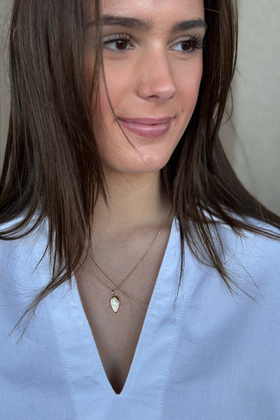 Crystal Teardrop Necklace 16-18" - RUST & Co.