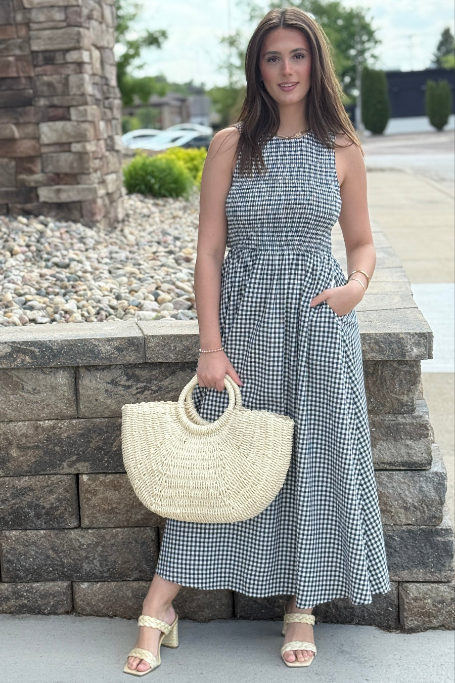 Ava Gingham Dress