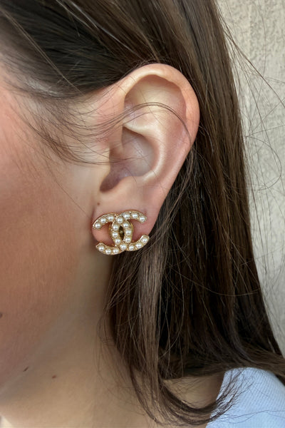 .Designer Pearl Charm Studs - RUST & Co.