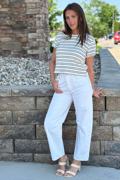 PWT Loop Terry Striped Tee