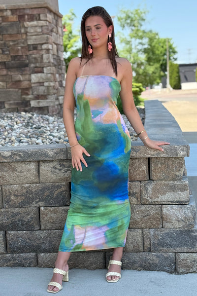 Nola Mesh Tube Dress