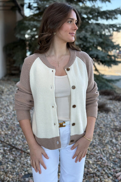 Danica Color Blocked Raglan Cardigan - RUST & Co.