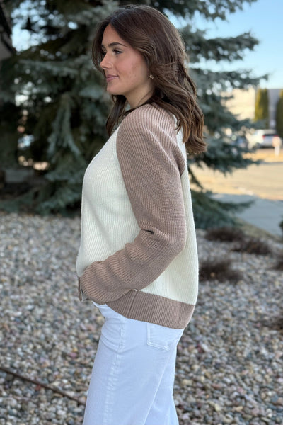 Danica Color Blocked Raglan Cardigan - RUST & Co.