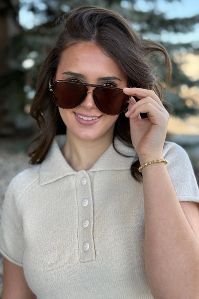 Phoenix Sunglasses, Brown - RUST & Co.