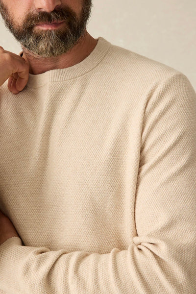 .Faherty Jackson Sweater, Sand