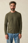 .Faherty Jackson Sweater, Olive