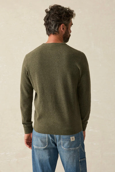 .Faherty Jackson Sweater, Olive