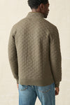 .Faherty Epic Quilted Fleece Pullover, Olive