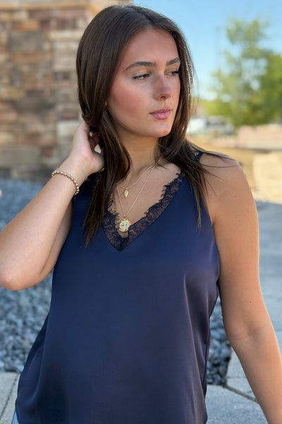 Sasha Lace Trim Cami