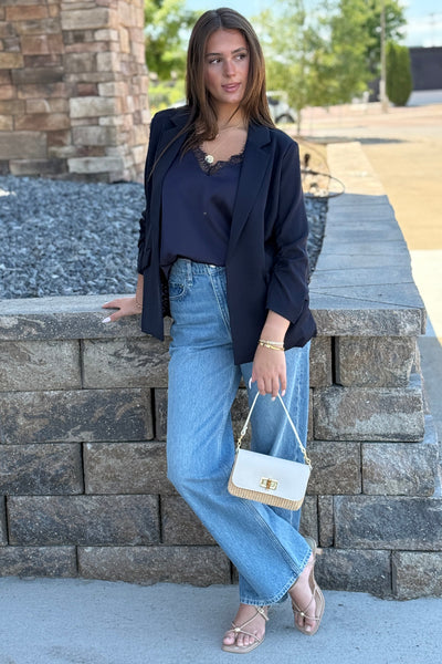 .Rayna Raffia/Leather Mini Bag, Ivory