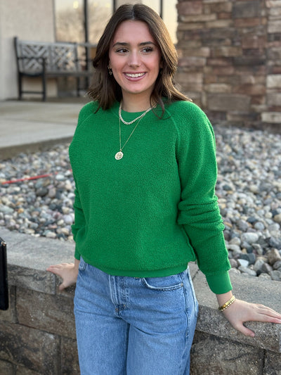 PWT Ziggy Reverse Fleece Sweatshirt, Grass