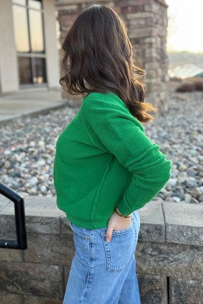 PWT Ziggy Reverse Fleece Sweatshirt, Grass