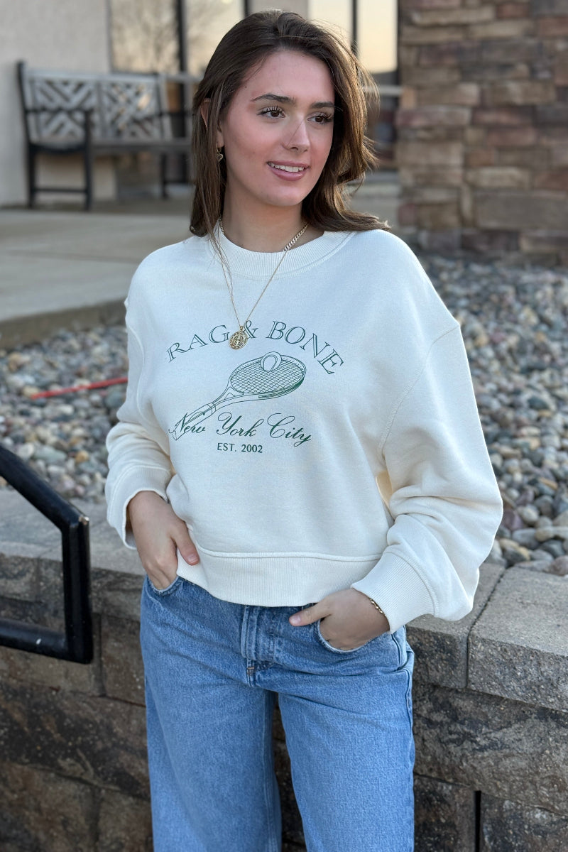 Rag & Bone Raquet Graphic Sweatshirt