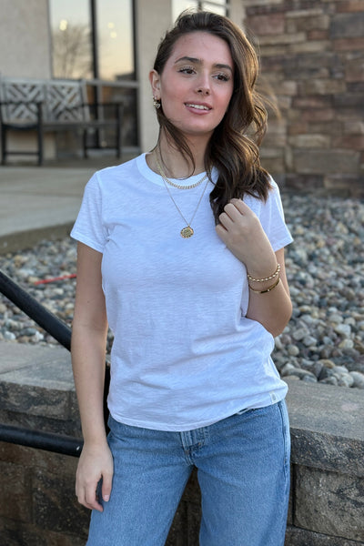 Rag & Bone Slub Tee, White