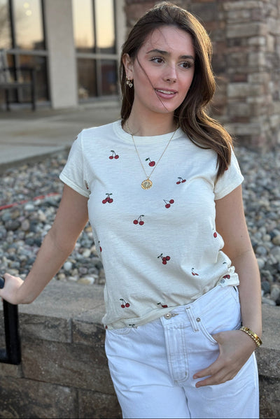 Rag & Bone Cherry Graphic Tee