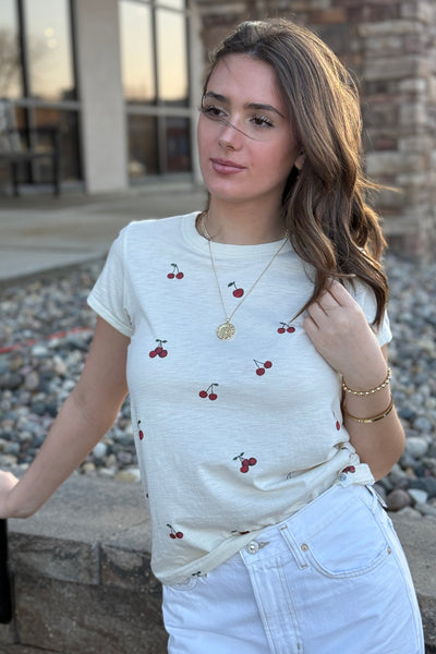 Rag & Bone Cherry Graphic Tee