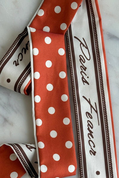 .Handbag Scarf, Paris Dot